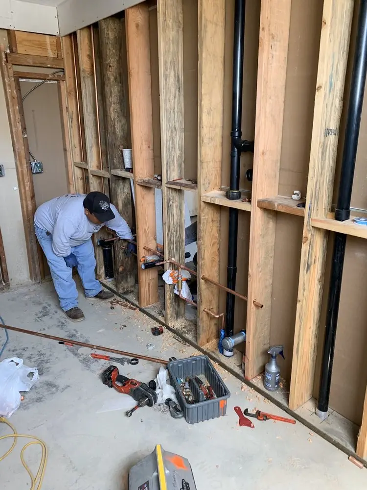 Commercial rough-in plumbing for Water Heater Replacement in Hudson Center